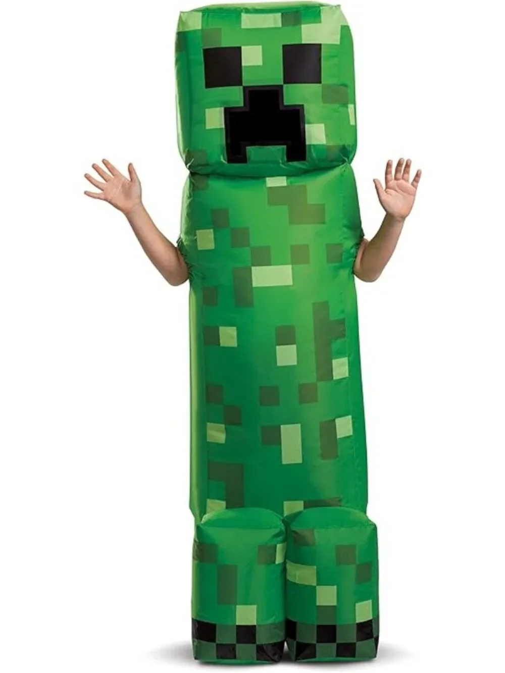 Minecraft Creeper Inflatable Kid Costume Blow Up Gaming Halloween Boys Game Toy